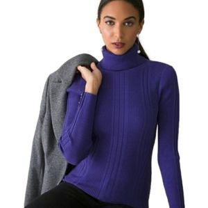 White House Black Market Sz S Purple Sweater